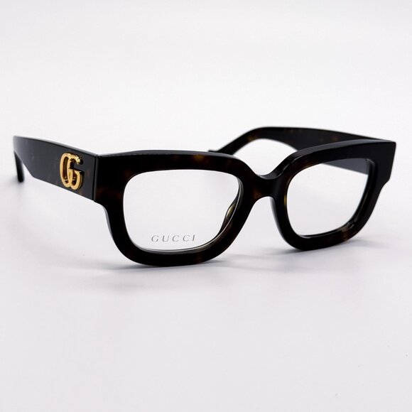 NEW GUCCI GG1548O 005 DARK HAVANA WOMEN EYEGLASSES GUCCI - Picture 6 of 12